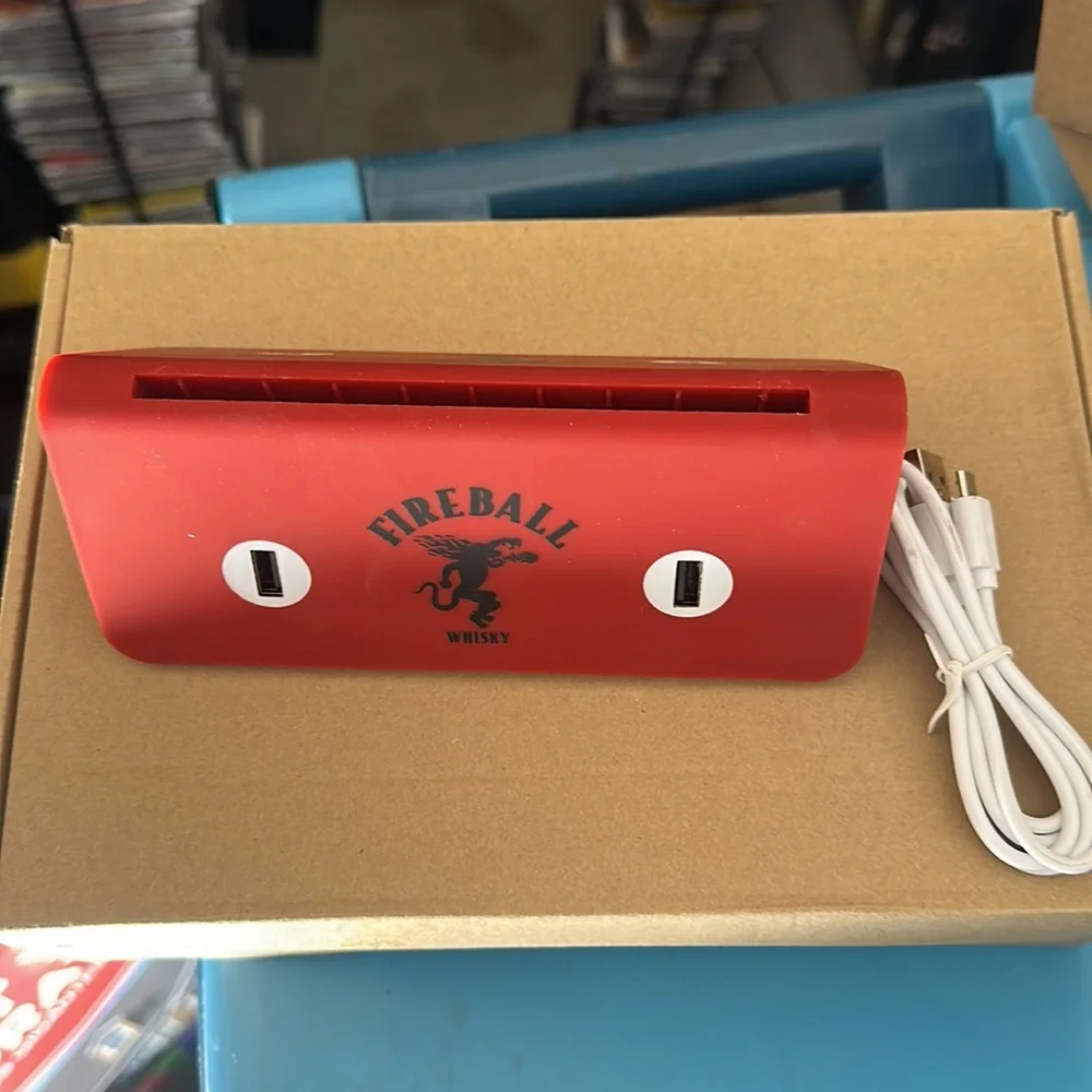Drink table tent holder with usb adaptor NEW - Fireball